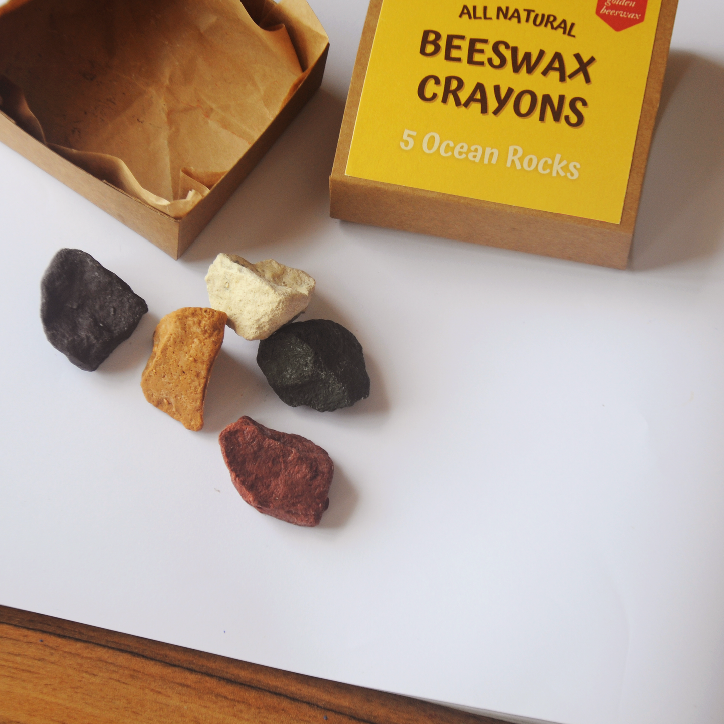 Natural Beeswax Crayons – Set of 5