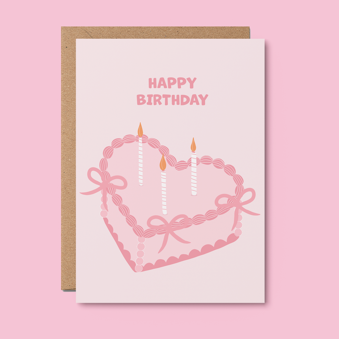 Felicitare · Pink Vintage Cake