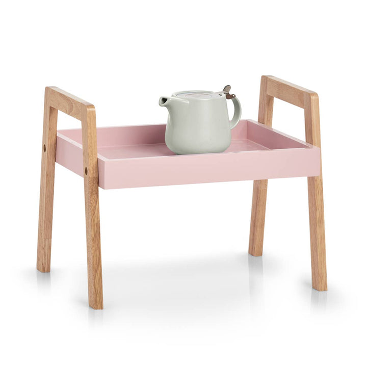 Raft stivuibil roz, Zeller Present, lemn de cauciuc/MDF, 40x30,5x32,5 cm