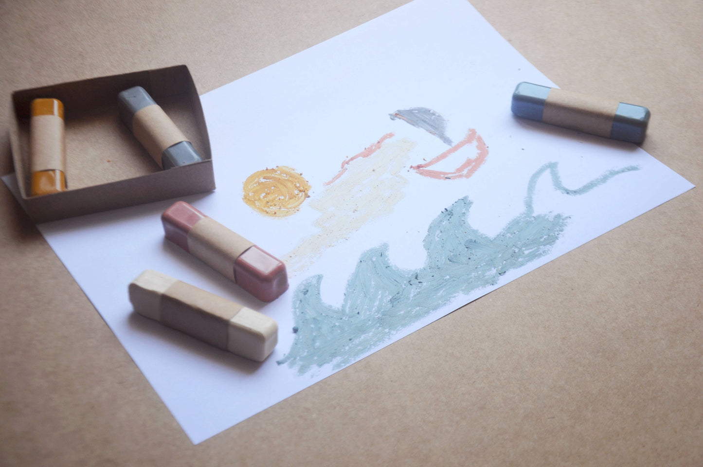 Natural Beeswax Pastel Pencils – Set of 5