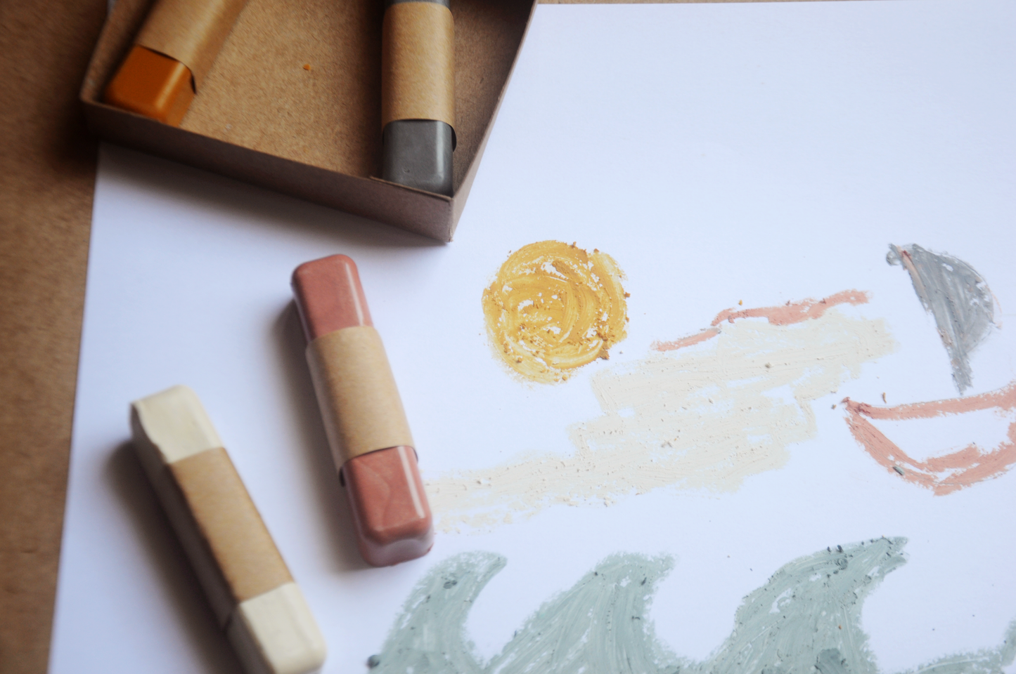 Natural Beeswax Pastel Pencils – Set of 5