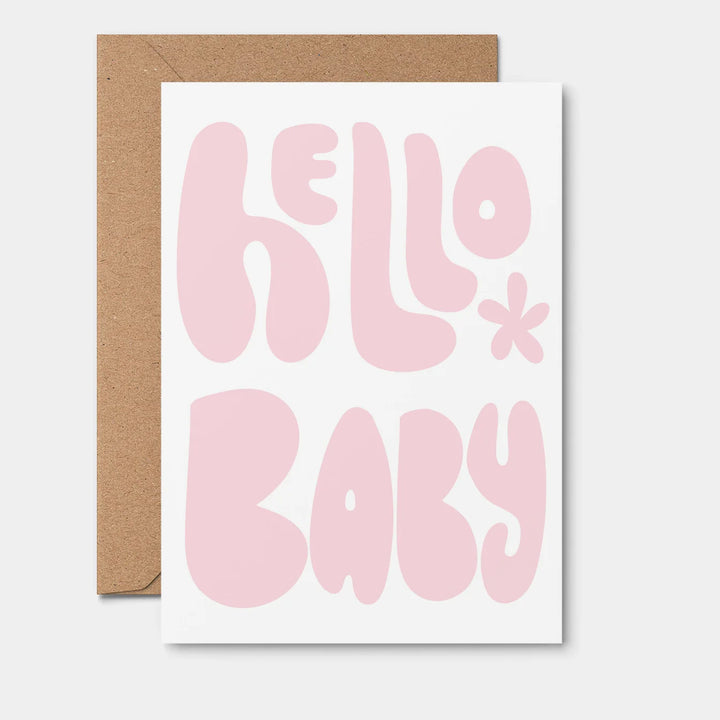 Felicitare · Hello Baby Pink