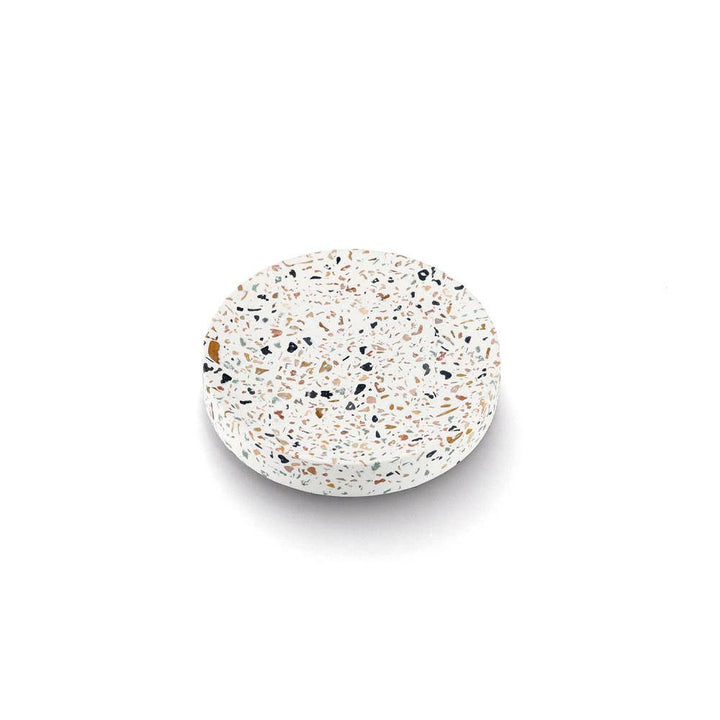 Săpunieră „Terrazzo", Zeller Present, ciment, Ø11,6x2 cm