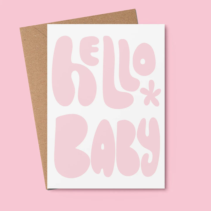 Felicitare · Hello Baby Pink