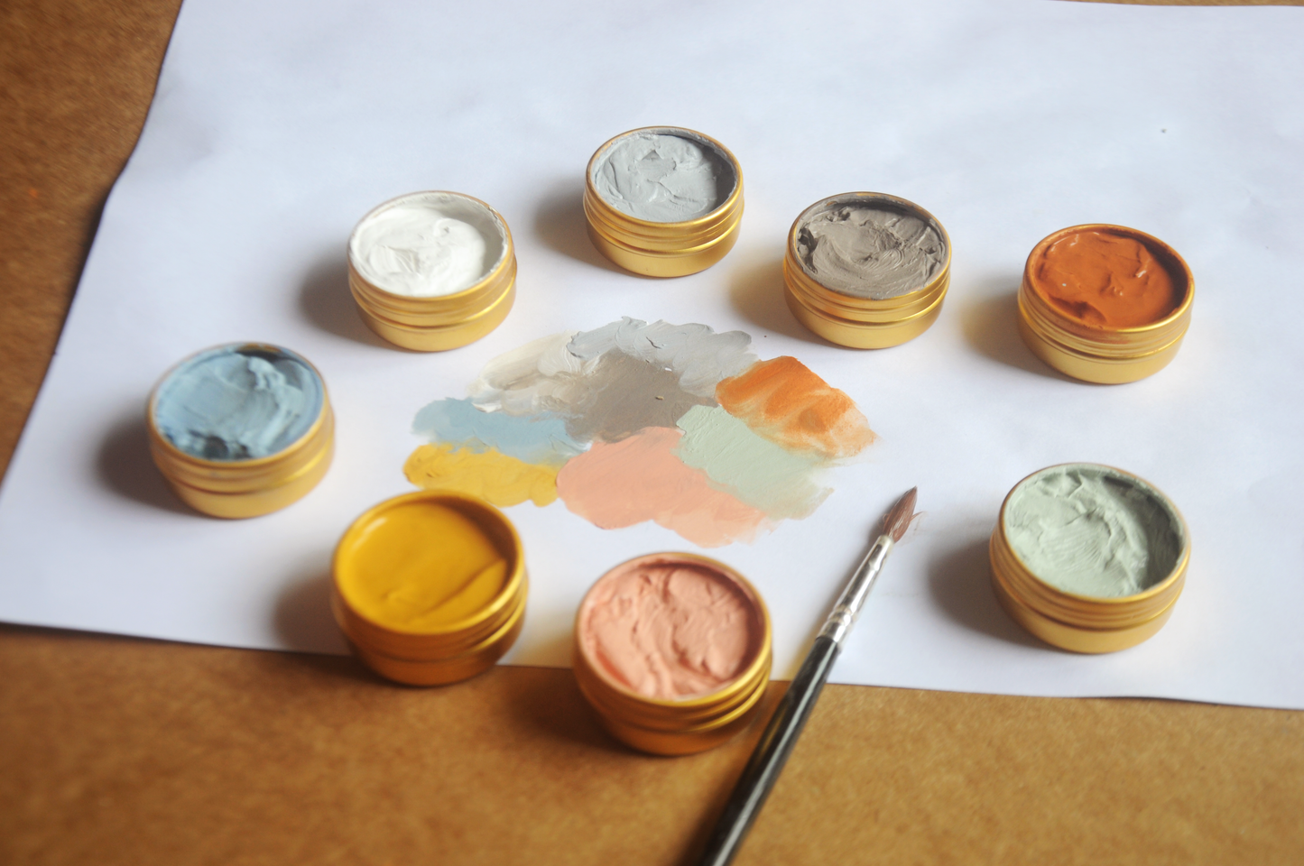 Natural watercolor set for children