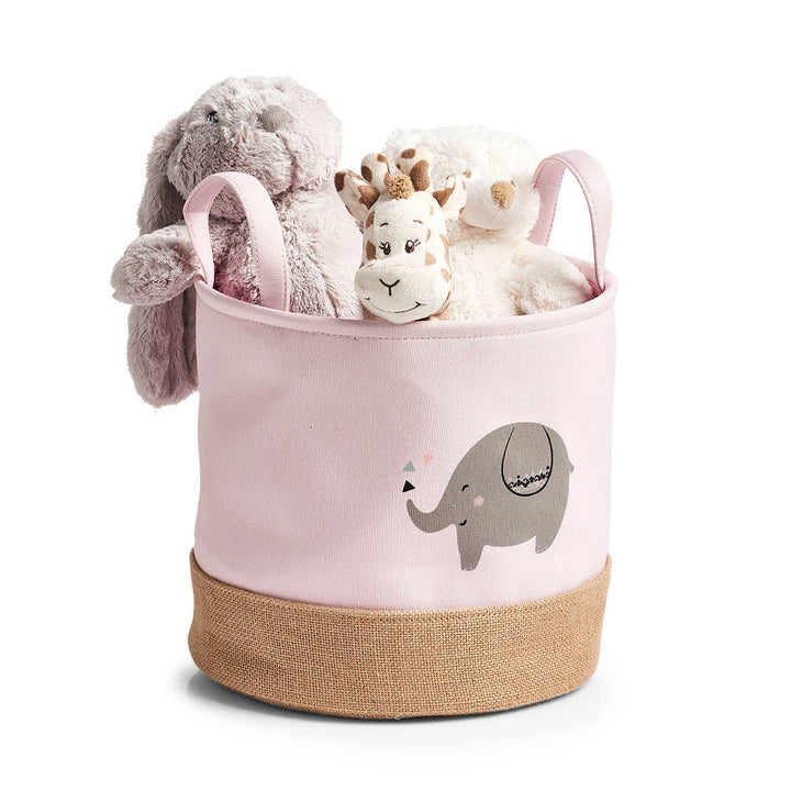 Coș depozitare „Elefant", Zeller Present, poliester/iută, Ø30x29 cm