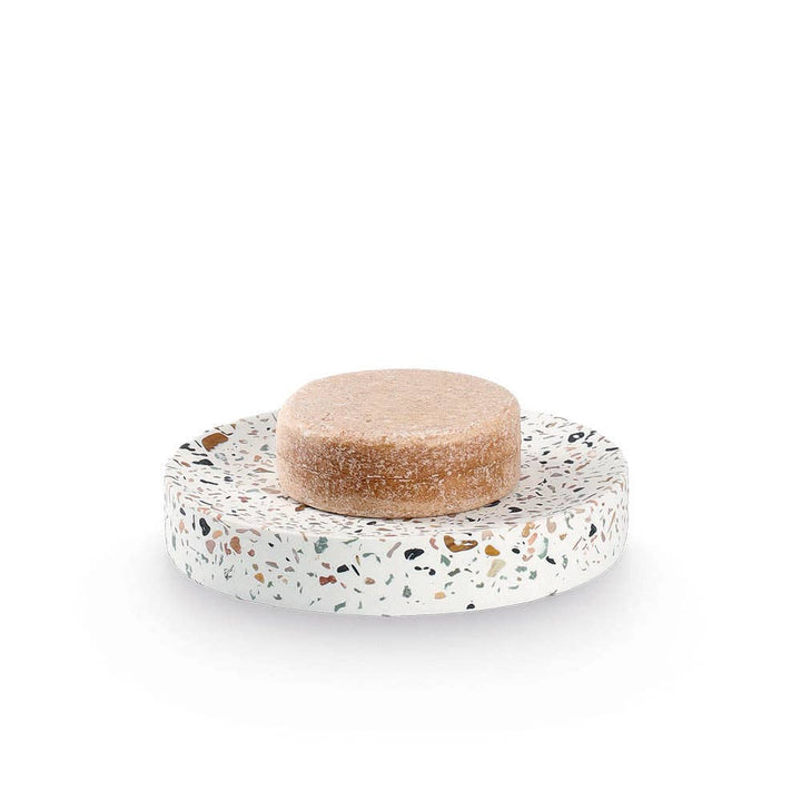 Săpunieră „Terrazzo", Zeller Present, ciment, Ø11,6x2 cm