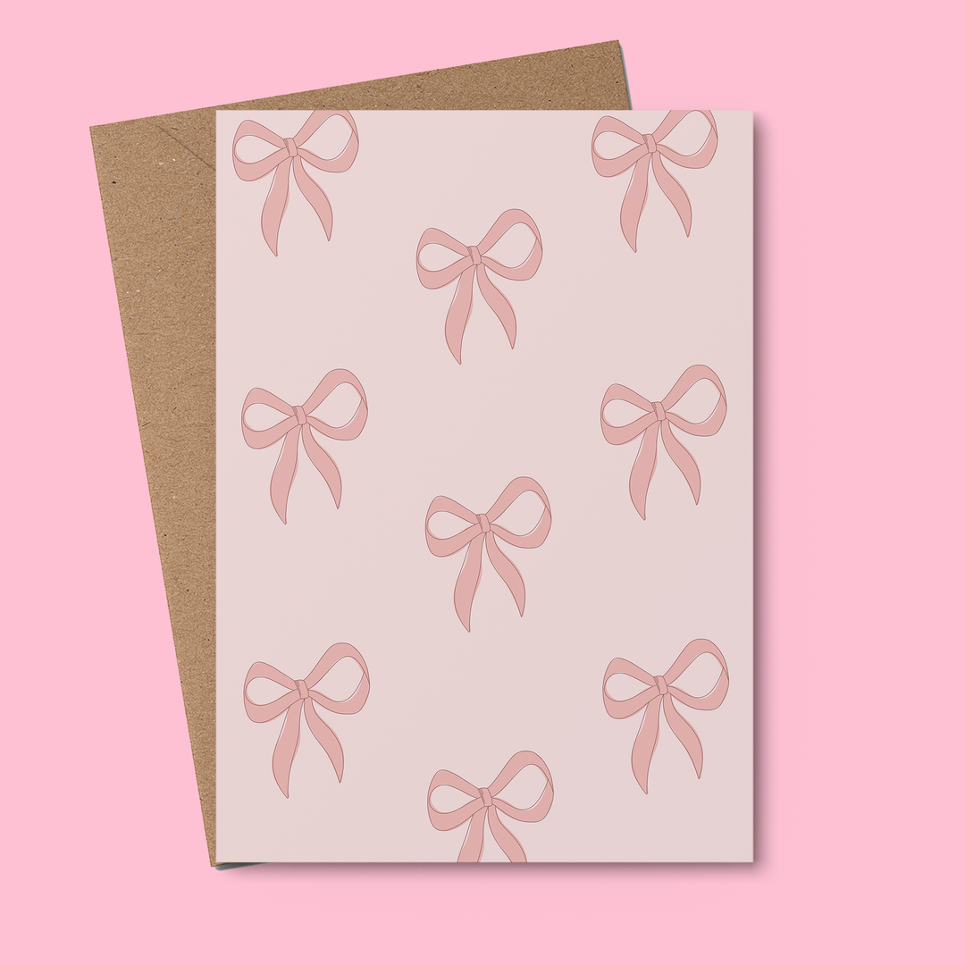 Felicitare · Pink Bow