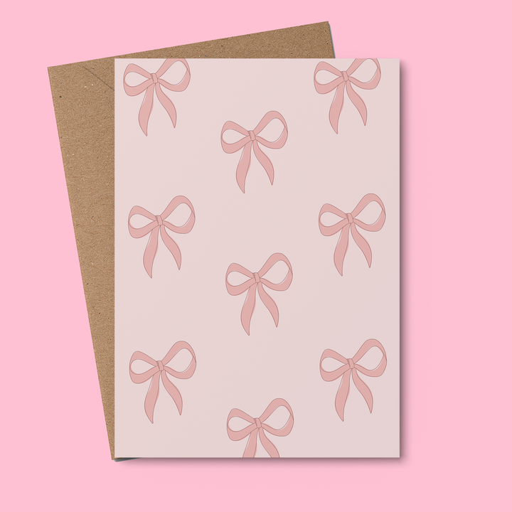 Felicitare · Pink Bow