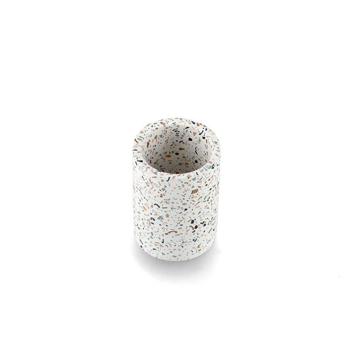 Pahar pentru periuțe „Terrazzo", Zeller Present, ciment, Ø8,2x11 cm