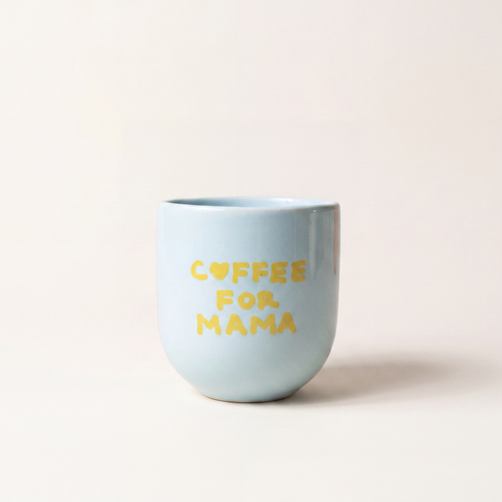 Cană ceramică Coffee for Mama, Sisi, albastru, 200 ml