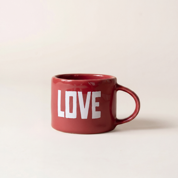 Cană ceramică Love, Sisi, roșu, 250 ml