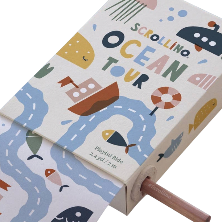 Carte creativă extensibilă Ocean Tour, Scrollino, copii