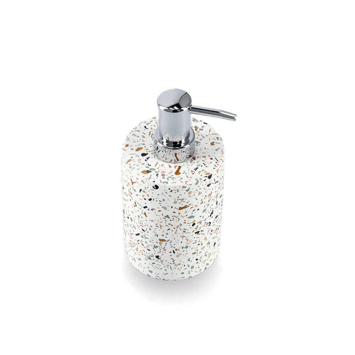 Dozator de săpun „Terrazzo", Zeller Present, ciment, Ø8,2x16,8 cm