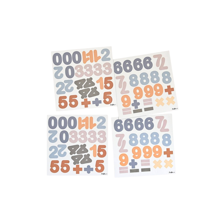 Cifre magnetice Caramel Blue, set 100 piese, Ferflex, copii
