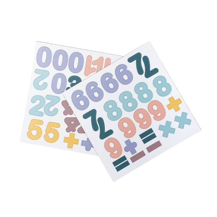 Cifre magnetice Pastel, set 100 piese, Ferflex, copii