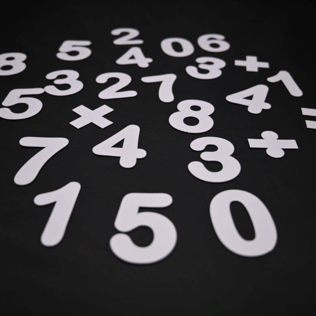Cifre magnetice copii - set 100 piese