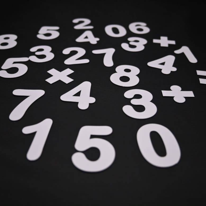 Cifre magnetice copii - set 100 piese