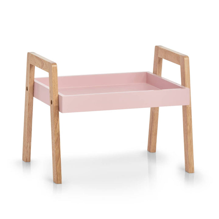 Raft stivuibil roz, Zeller Present, lemn de cauciuc/MDF, 40x30,5x32,5 cm
