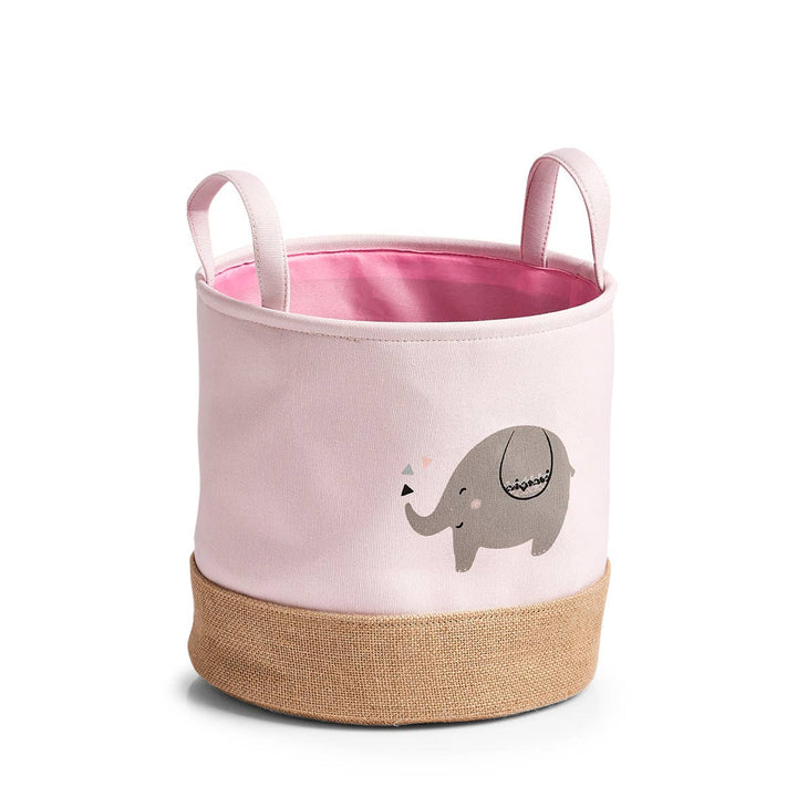 Coș depozitare „Elefant", Zeller Present, poliester/iută, Ø30x29 cm
