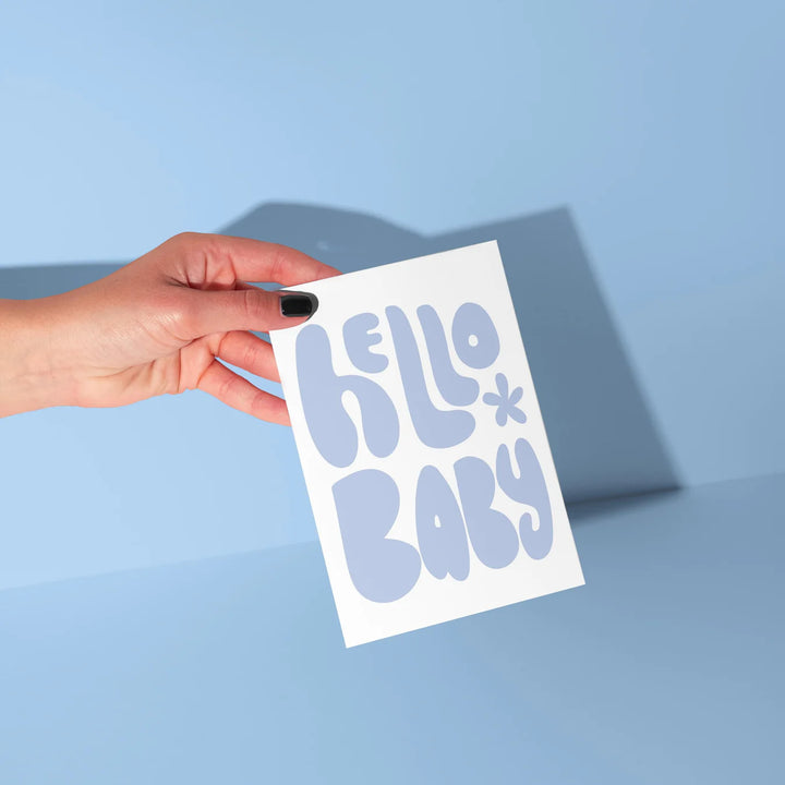 Felicitare · Hello Baby Blue
