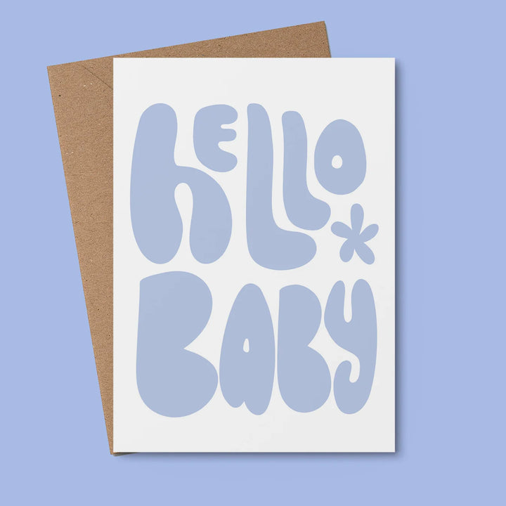 Felicitare · Hello Baby Blue
