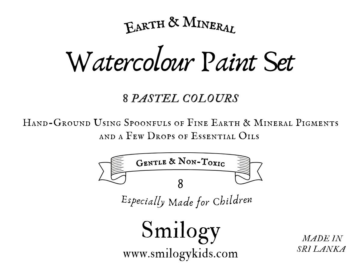 Natural watercolor set for children