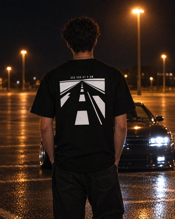 Tricou See You at 2AM negru - Suspended