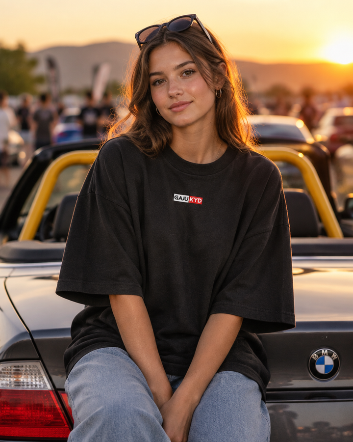 Tricou Logo GajuKYD alb - fata