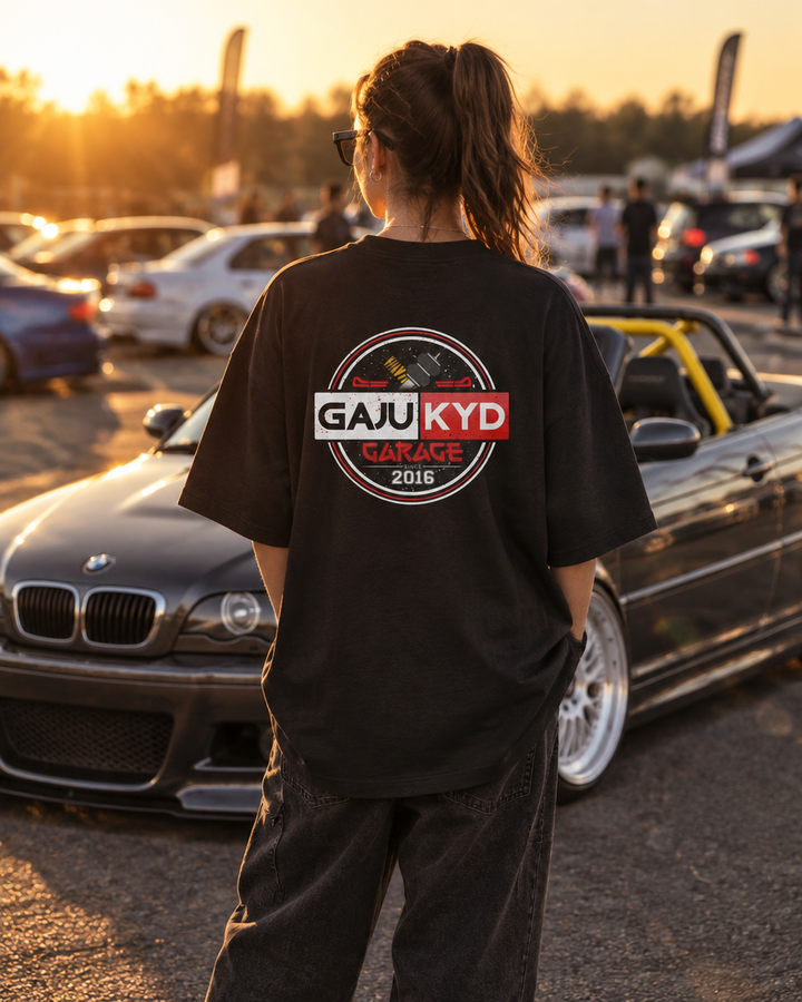 Tricou Logo GajuKYD alb - spate