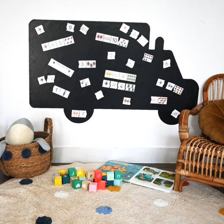 Joc magnetic Învăț să număr, Ferflex, 45 piese, puzzle, copii
