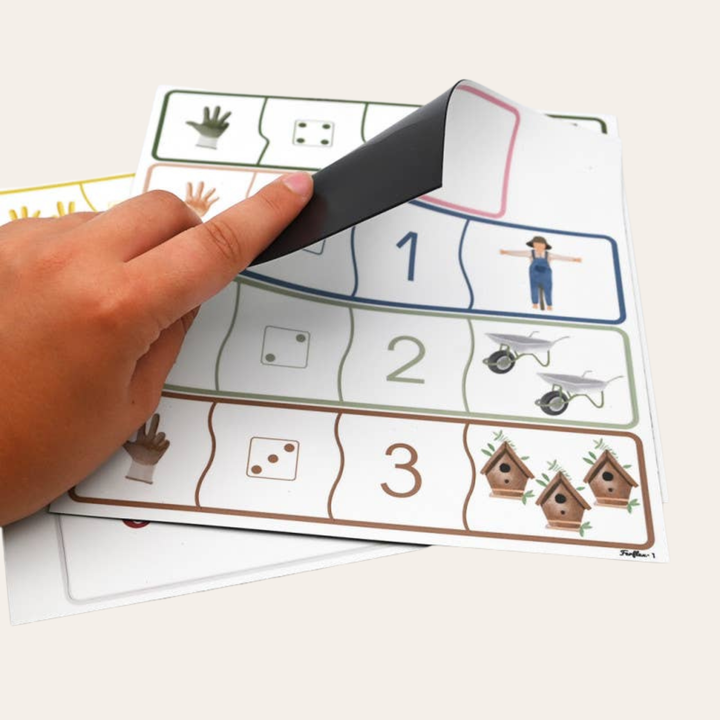 Joc magnetic Învăț să număr, Ferflex, 45 piese, puzzle, copii