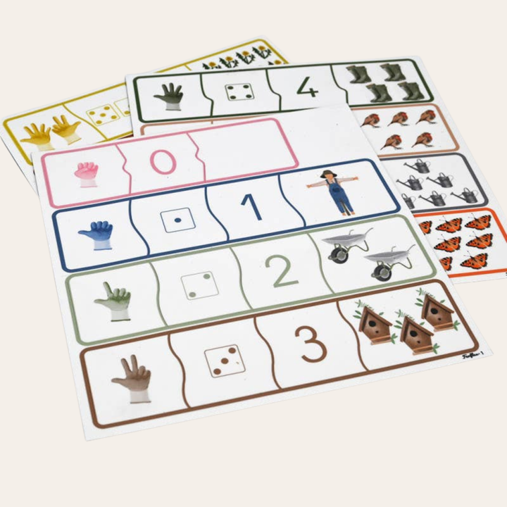 Joc magnetic Învăț să număr, Ferflex, 45 piese, puzzle, copii