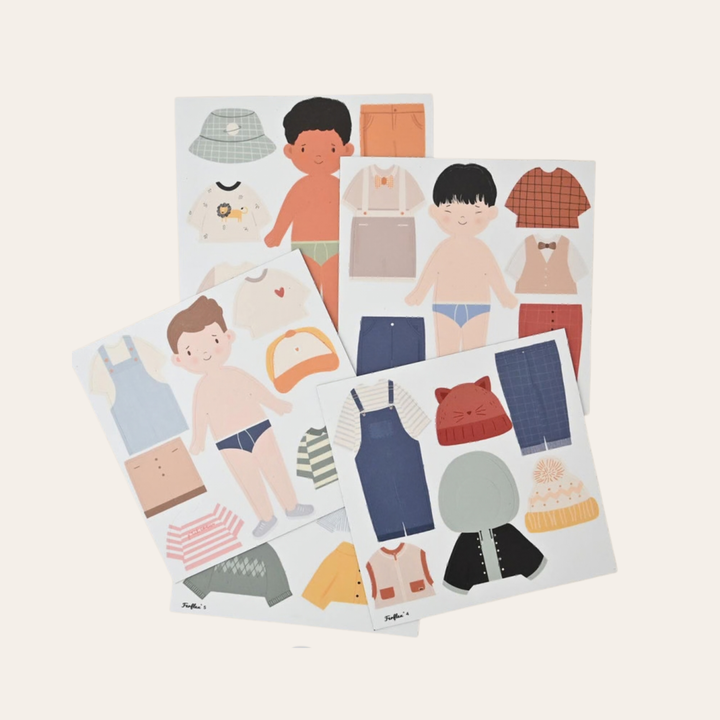 Joc magnetic - Siluetă de îmbrăcat Băiat