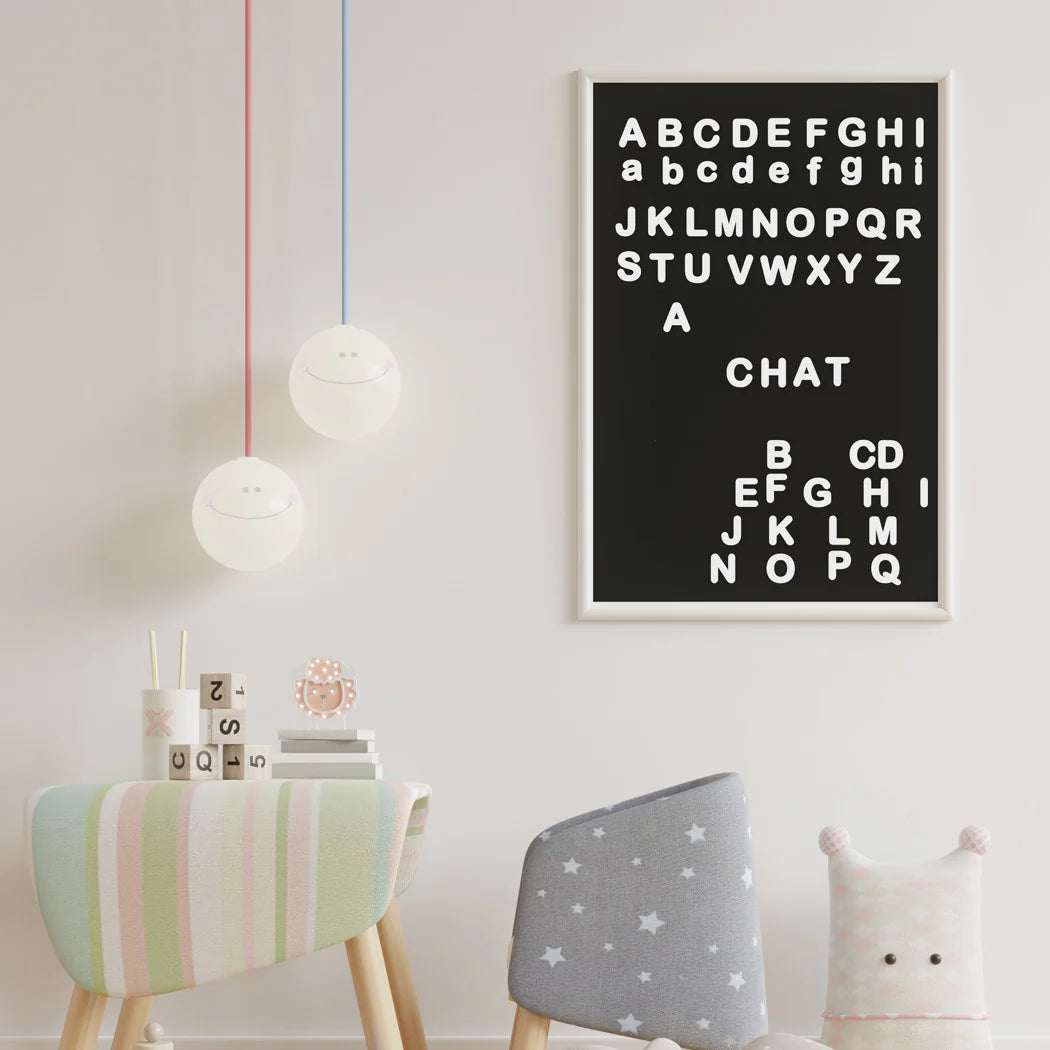 Litere magnetice copii – set 125 piese