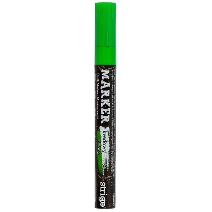 Marker cretă lichidă, Strigo, Verde, vârf rotund
