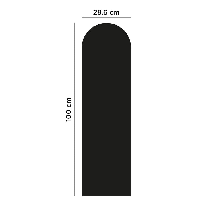 Panou magnetic flexibil Arcadă, Ferflex, negru, decor, 28.6x100 cm