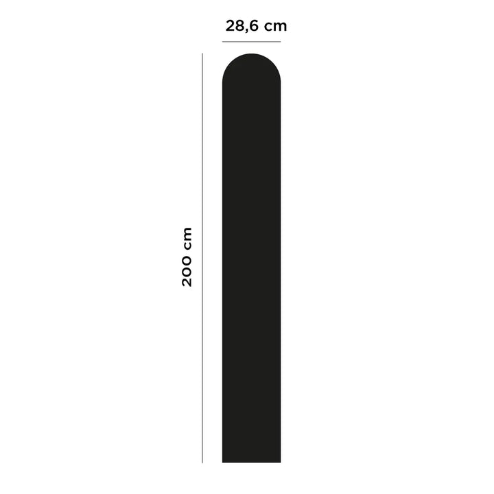 Panou magnetic flexibil Arcadă, Ferflex, negru, decor, 28.6x200 cm