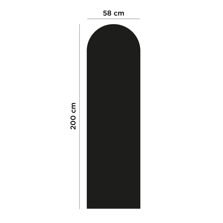 Panou magnetic flexibil Arcadă, Ferflex, negru, decor, 58x200 cm