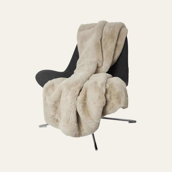 Pătură decorativă FLUFFY Bej 120x180cm