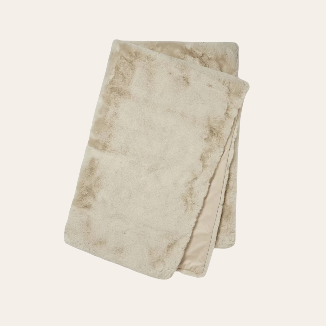 Pătură decorativă FLUFFY Bej 120x180cm