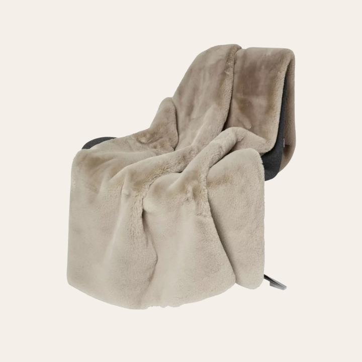 Pătură decorativă FLUFFY Taupe 120x180cm