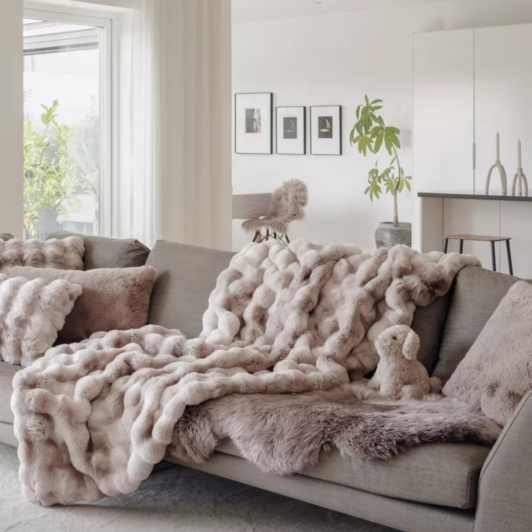 Pătură decorativă Misty Nisip 120x180 cm