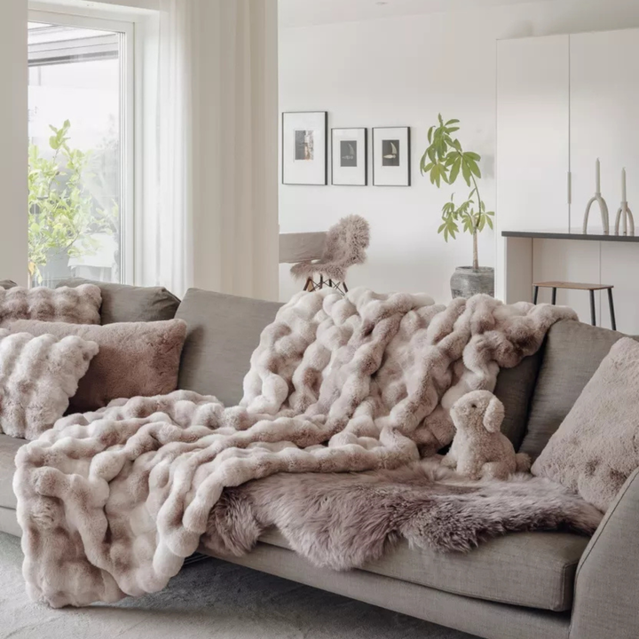 Pătură decorativă Misty Nisip 120x180 cm