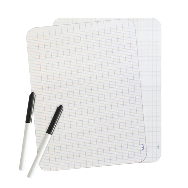 Set 2 mini table magnetice, Ferflex, scris, markere incluse, 28 x 38 cm