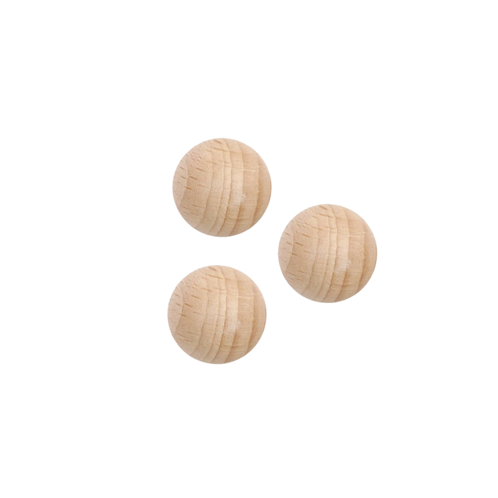 Set 3 bile magnetice lemn, Tout Simplement, natur, magnet puternic