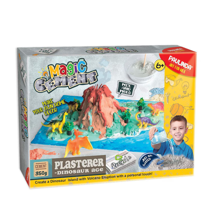 Set creativ Ciment magic - Vulcan, Strigo, copii, DIY, kit complet