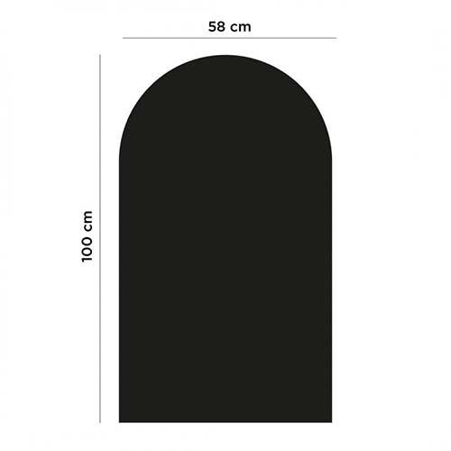 Tablă magnetică decorativă Arc Albastru/Alb 58x100 cm