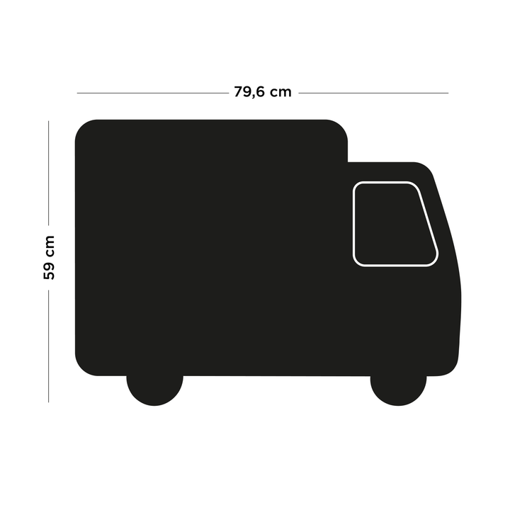 Tablă magnetică Camion, Ferflex, negru, copii, 79.6x59 cm