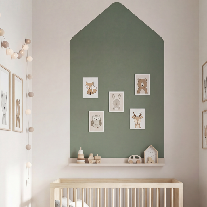 Tablă magnetică copii Casă 58 × 92,4 cm